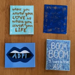 ADPi canvases (set of 4)